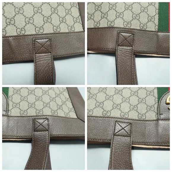 100% Authentic GUCCI Ophidia Brown W/P GG Canvas Shoulder Bag 1045-121524 - Picture 7 of 12